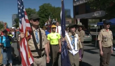 Boy Scouts at Utah Pride Parade in Salt Lake City, Utah