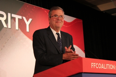 Former Florida Governor Jeb Bush speaking at Faith & Freedom Coalition's