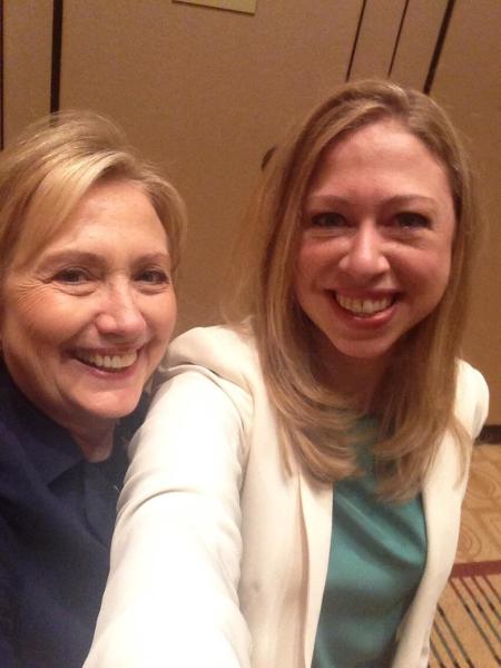 Hillary and Chelsea Clinton's first