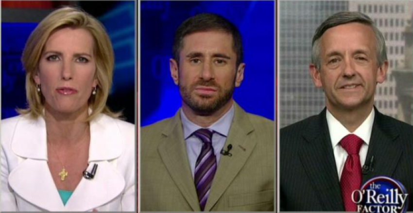 Radio host and political commentator Laura Ingraham hosted a debate on gay marriage between Democratic strategist Bernard Whitman and Pastor Robert Jeffress of First Baptist Church in Dallas, Texas, on