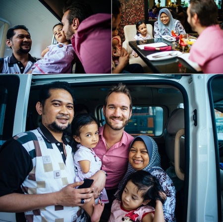 Credit : (Photo: Nick Vujicic Facebook Page/Mike Villa)