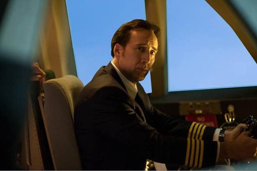 Actor Nicolas Cage portrays the character Captain Rayford Steele in the new "Left Behind" movie headfed to theaters in 2014.