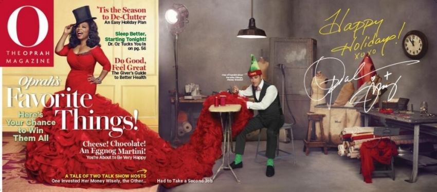 Oprah Winfrey shared a photo of the cover of this month's