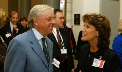 The husband of former Florida Secretary of State Katherine Harris, Anders Ebbeson, was found dead on Nov. 19.