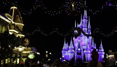 Disney World at night