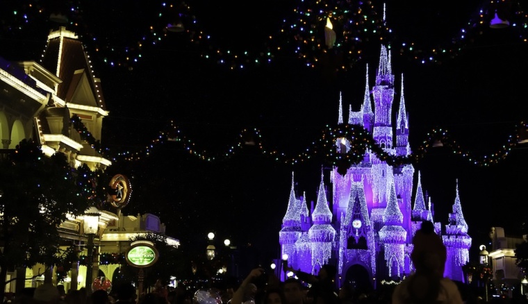 Disney World at night