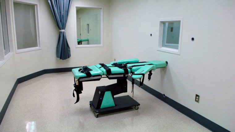 Lethal injection table