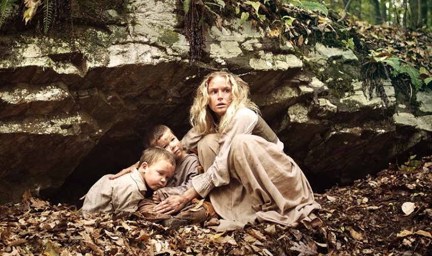 Scene from "Alone Yet Not Alone," which recently became embroiled in some controversy over the Academy first nominating the title song for Best Song and then pulling the choice, [FILE].