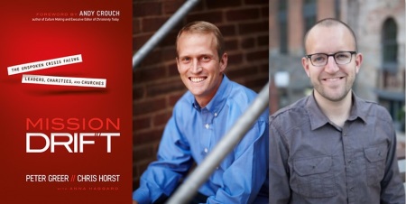 "Mission Drift: The Unspoken Crisis Facing Leaders, Charities, and Churches" was released on February, 18, 2014 and is written by Peter Greer and Chris Horst.