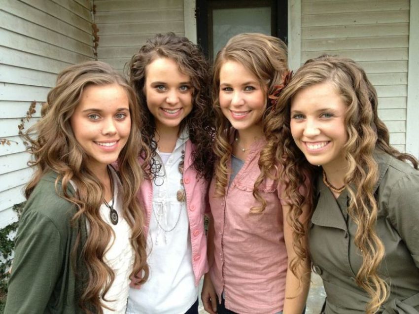 From left: Jessa, Jinger, Jana and Jill Duggar of the TLC reality TV show,
