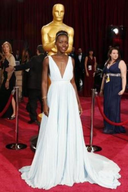 lupita blue dress oscars