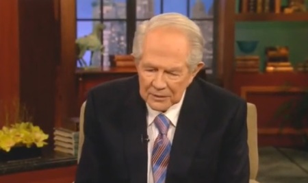 Pat Robertson discusses atheism on the March 24 airing of "The 700 Club," a show of the Christian Broadcasting Network.