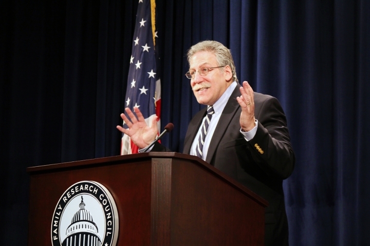 Michael Brown, Ph.D., author of "Can You Be Gay and Christian?" speaking at the Family Research Council, Washington, D.C., May 14, 2014.