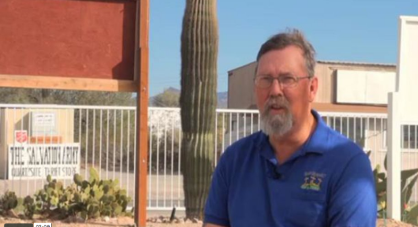Pastor Mike Hobby from the church of the Isaiah 58 Project in Quartzsite, Arizona, as seen in this Feb. 25, 2011, report.