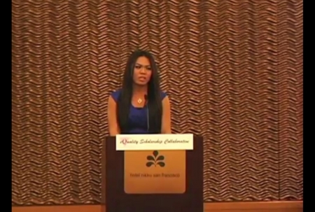 2013 Kaiser Permanente Nursing eQuality Scholar Domaine Javier's acceptance speech at the 24th Annual Awards Dinner.