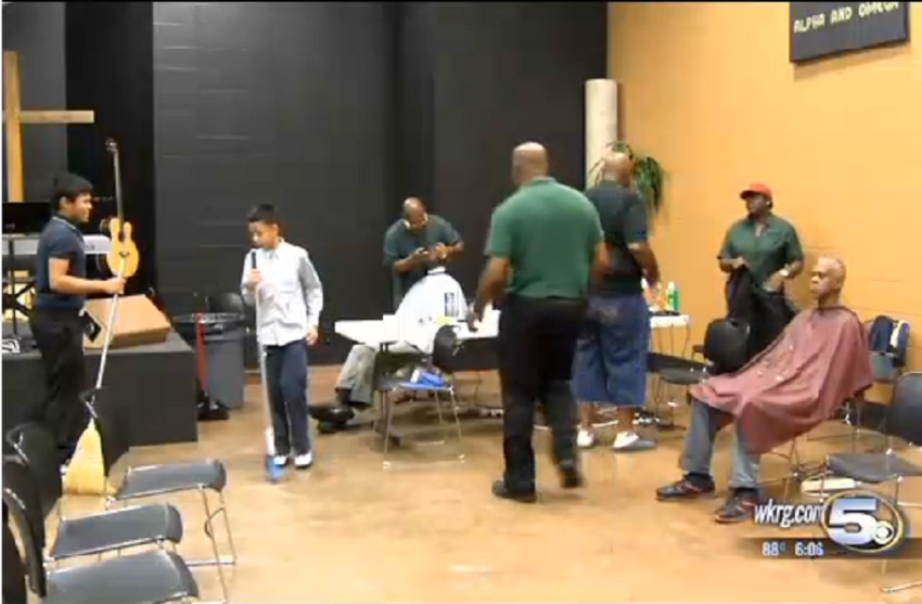 Government Street Baptist Church of Mobile, Alabama held a "Spa Day" for homeless men in the area. On the last Saturday in July 2014, Government Street volunteers gave homeless men free haircuts, lunches, showers, and medical care.