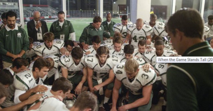 A scene from the film "When the Game Stands Tall" (2014).