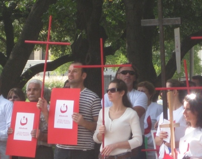 Rally in support of persecuted Christians in Iraq