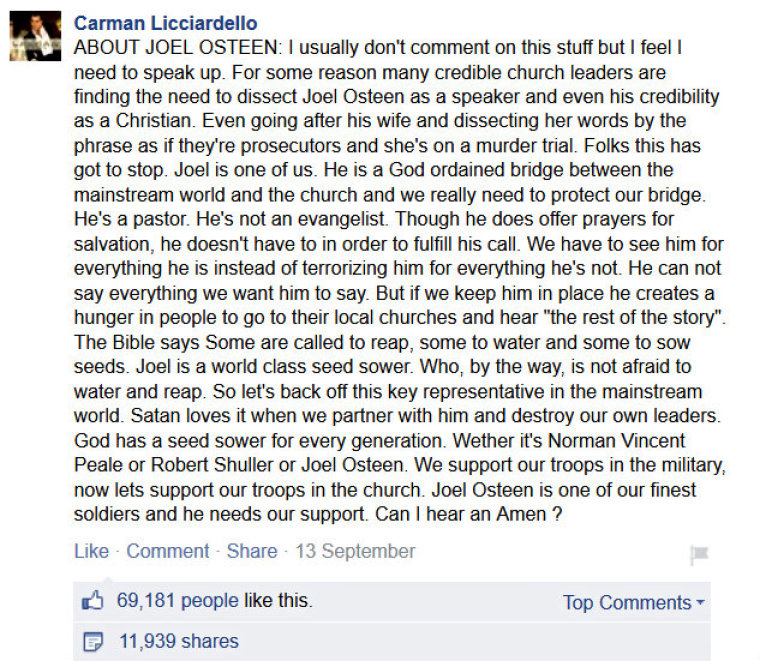 Carman Licciardello Osteen FB