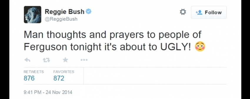 Reggie Bush's Ferguson Tweet