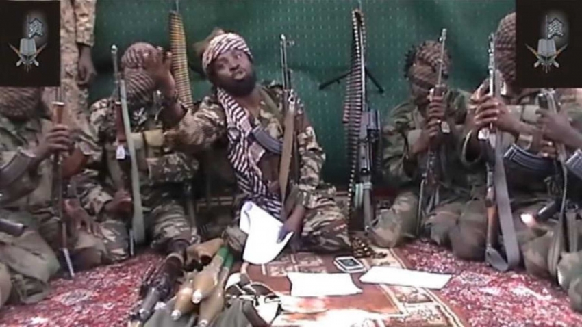 Boko Haram's leader, Abubakar Shekau, appears in a video.