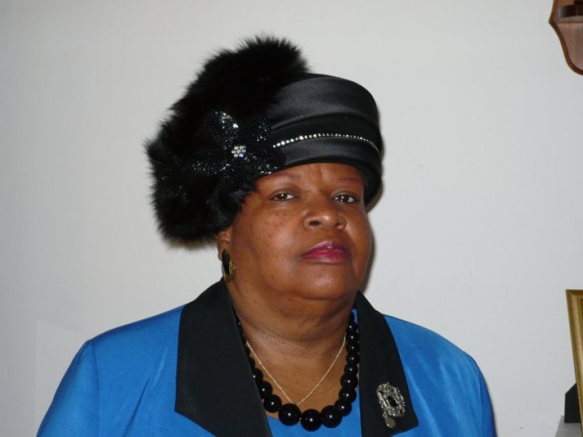 Callie Chatman, wife of Louis Chatman, pastor of New Elam Baptist Church in Montgomery, Alabama.