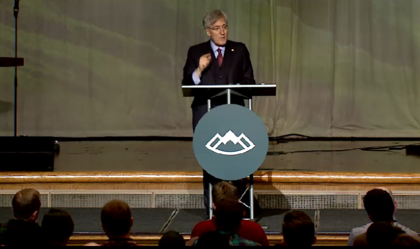 Robert P. George, Princeton University professor, giving remarks at the Southern Baptist Convention Ethics & Religious Liberty Commission's 2015 Leadership Summit, titled 