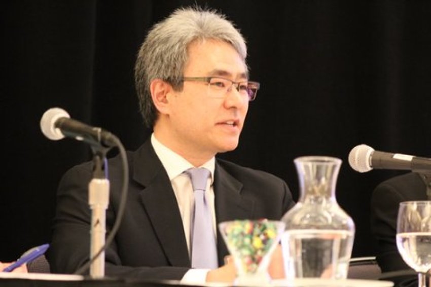 Walter Kim, associate minister at Park Street Church in Boston, speaking at The American Association for the Advancement of Science's Dialogue on Science, Ethics and Religion conference,