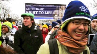 Notre Dame Students March for Life