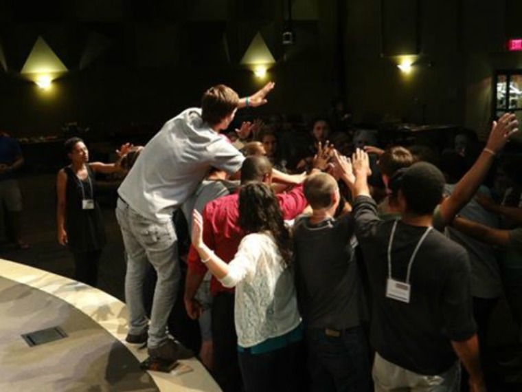 Students Worshiping at Harvard