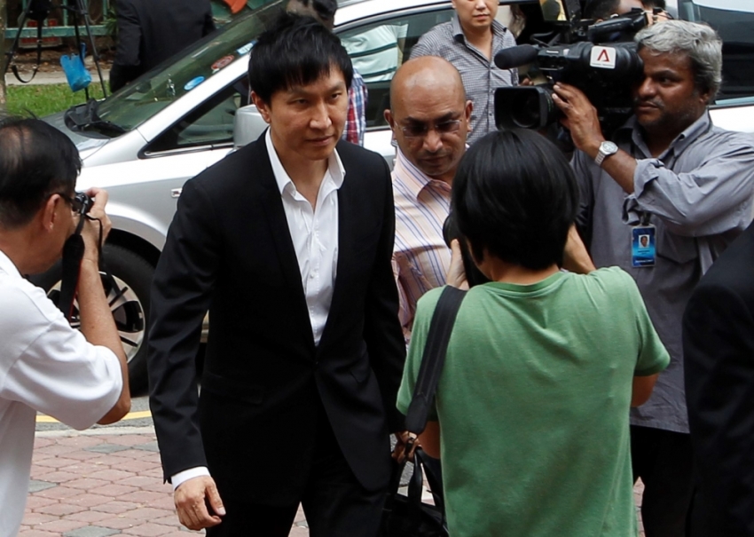 City Harvest Church founder Kong Hee arrives for his trial at the Subordinate Courts in Singapore, May 15, 2013. Prosecutors for the trial said they had evidence of a 