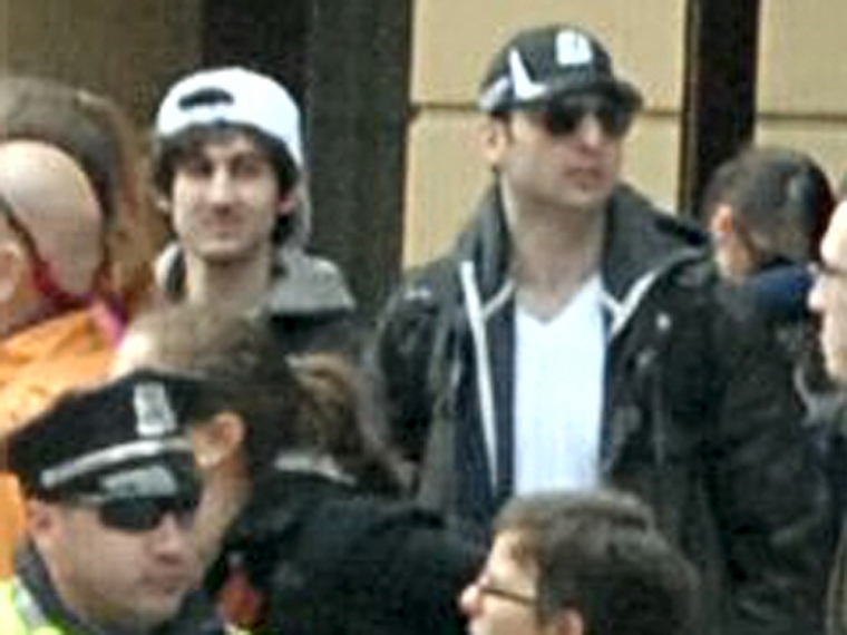 Suspects wanted for questioning in relation to the Boston Marathon bombing April 15, later identified as Dzhokhar (L) and Tamerlan Tsarnaev, are seen in handout photo released through the FBI website, April 18, 2013.