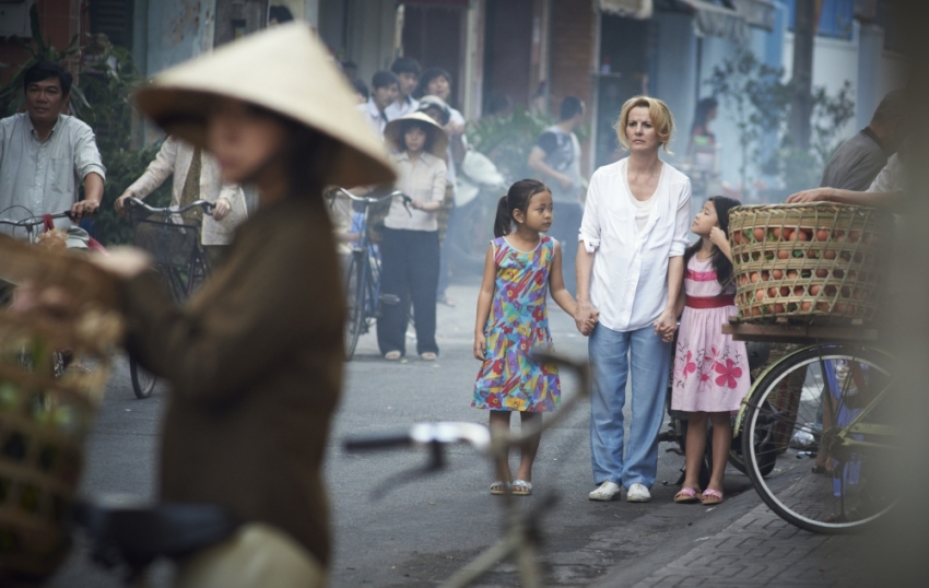 Irish actress Deirdre O'Kane portraying children's activist Christina Noble in 