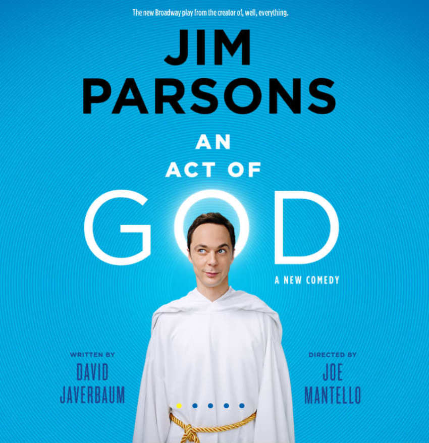 "The Big Bang Theory" star Jim Parsons stars in the Broadway play, "An Act of God."