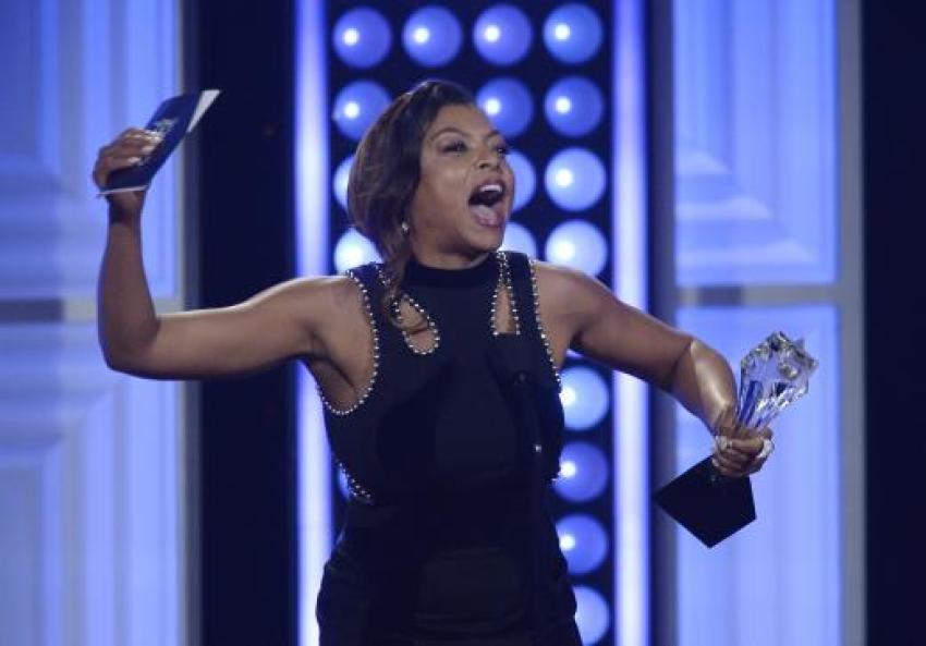 Actress Taraji P. Henson accepts the award for "Best Actress - Drama" for her role on the FOX series "Empire" on June 01, 2015.