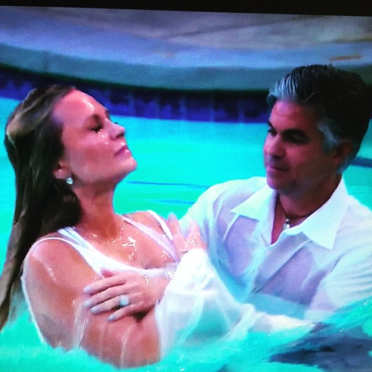 "Real Housewives of Orange County" star Tamra Judge was baptized and the ritual will air during the season 10 finale