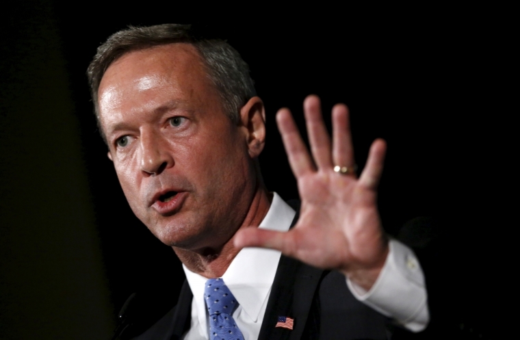 U.S. Democratic presidential candidate Martin O'Malley