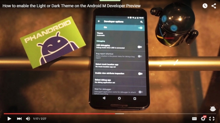 Android 6.0 Marshmallow Dark Theme
