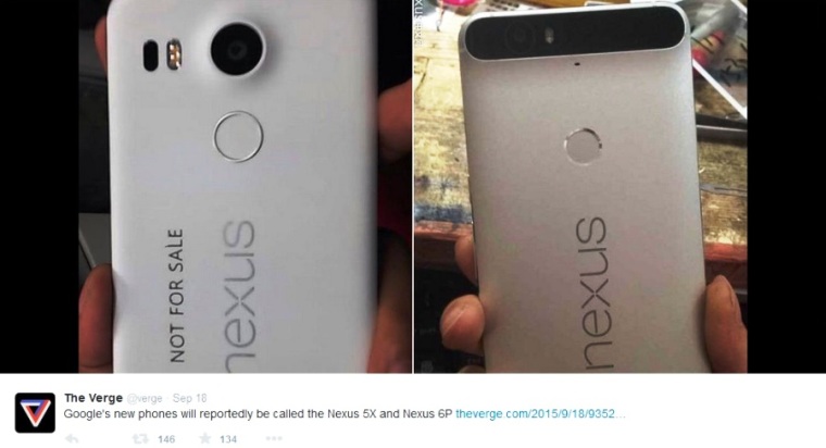 Google Nexus 5X, Google Nexus 6P