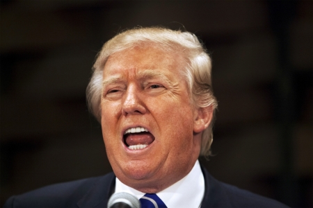 U.S. Republican presidential candidate Donald Trump gives an address at an event organized by the Greater Charleston Business Alliance and the South Carolina African American Chamber of Commerce in North Charleston, South Carolina, September 23, 2015.