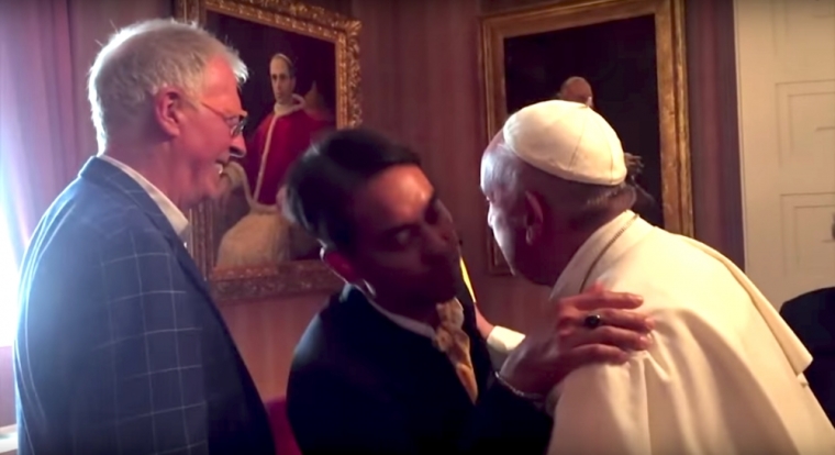Pope with Gay Couple