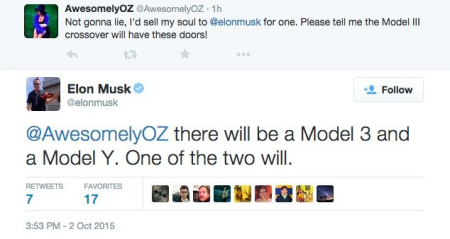 Tesla Model Y Might Also Have Falcon Wing Doors According To