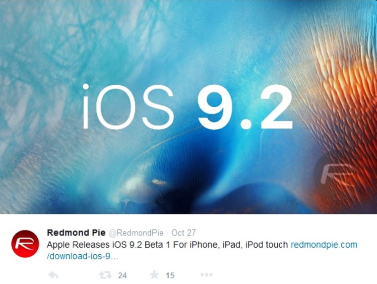 Apple iOS 9.2 Beta