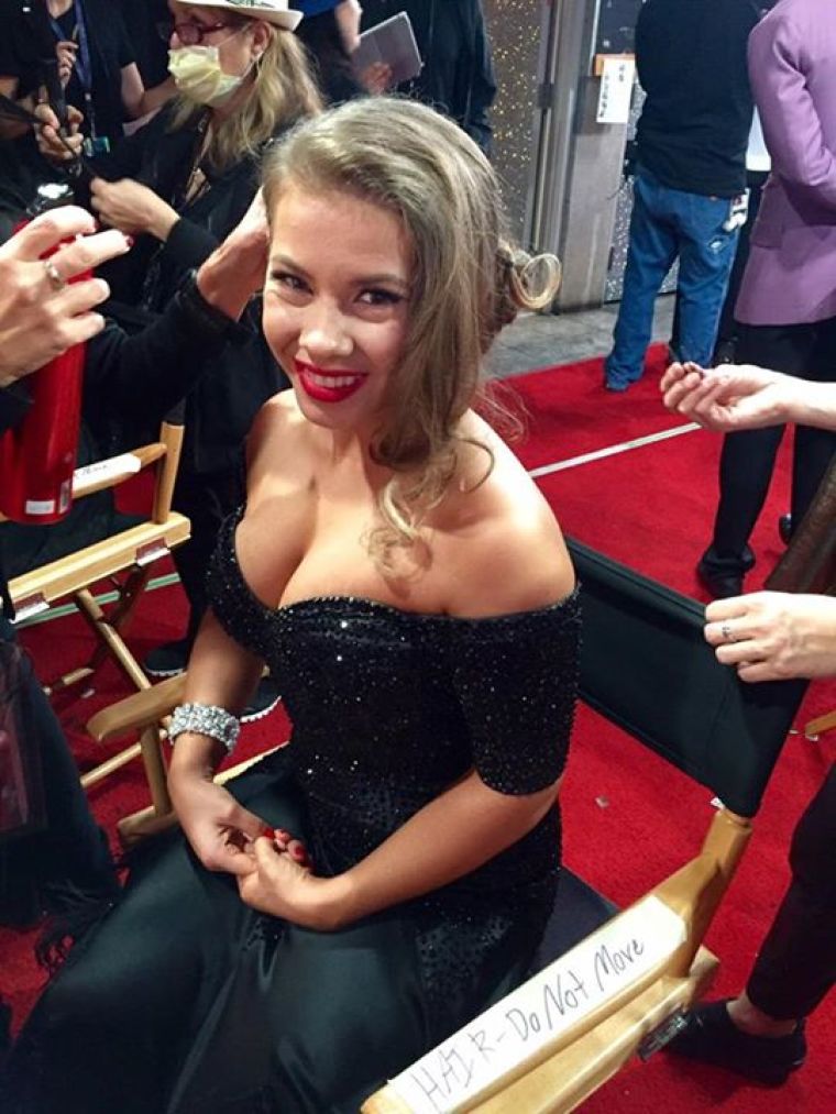 Bindi Irwin prepares for her performance on 'Dancing with the Stars&ap...