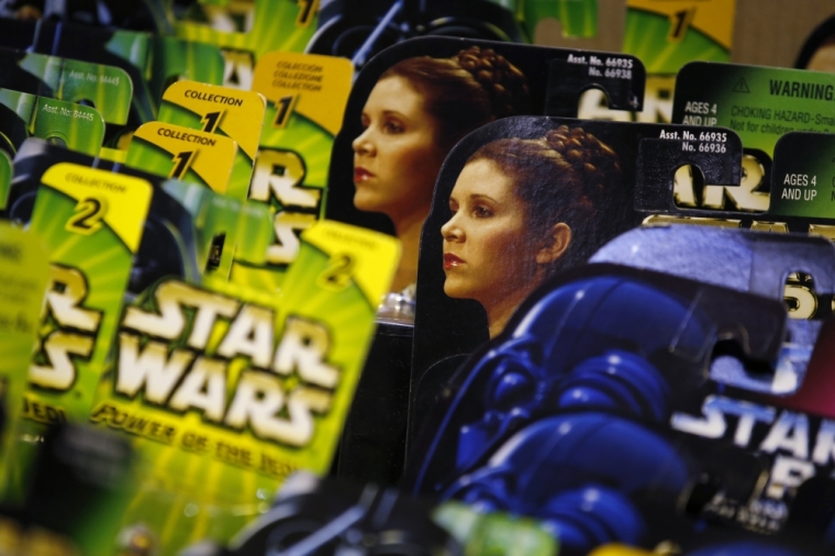 Vintage Star Wars toys, in their original packaging, wait to be sold ahead of an auction of Star Wars and film related toys at the Vectis auction house in Stockton-on-Tees, Britain, November 23, 2015. "Star Wars: The Force Awakens" opens in December to a global wave of fan fervour and merchandising, but an auctioneers in northeast England is already in a galaxy far, far away, having sold a vintage "Star Wars" toy for a colossal 18,000 pounds (,000).