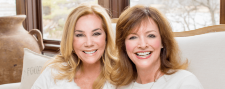 Jennifer Wilder Morgan and Kathie Lee Gifford pose for "Come to The Garden" Promotional photos, 2016.