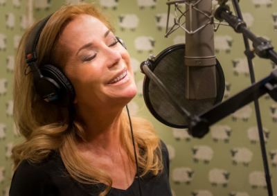 Kathie Lee Gifford while recording audio book for "Come to the Garden", 2016.