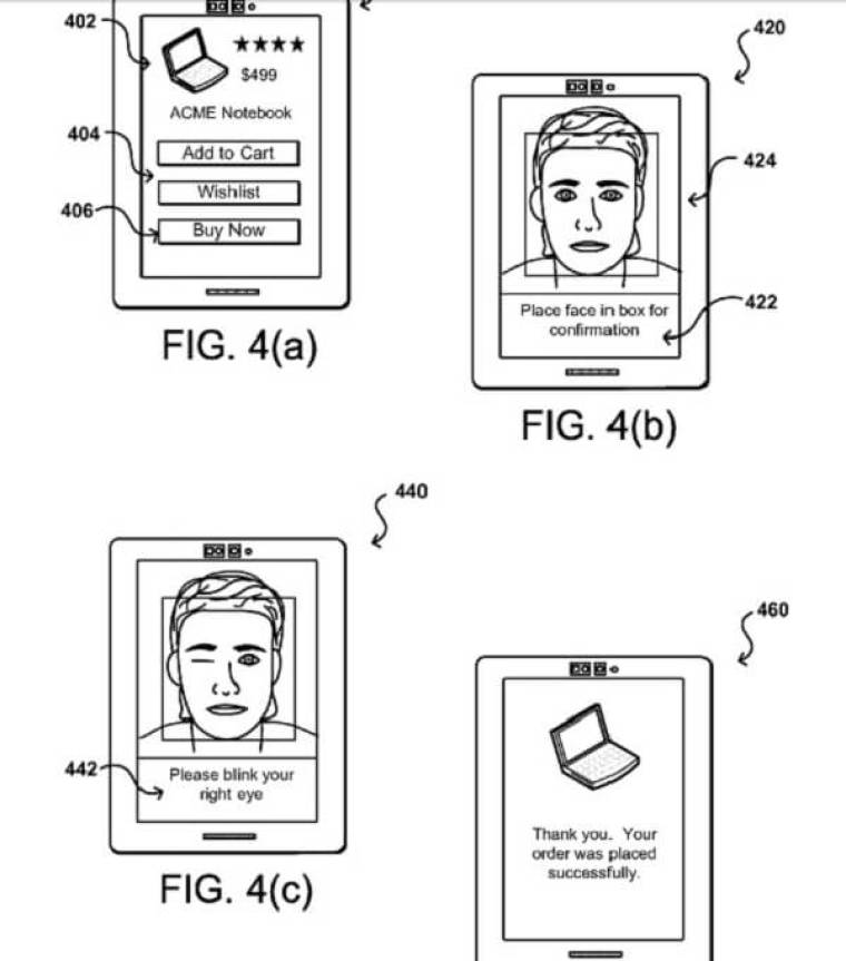 Amazon's pay by selfie patent