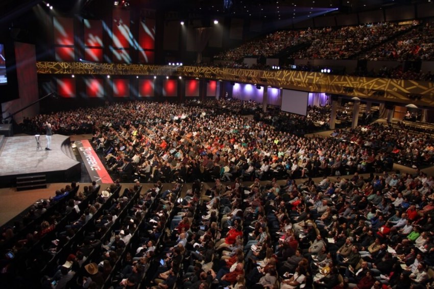 Pastor Ed Young at Fellowship Church in Grapevine, Texas.