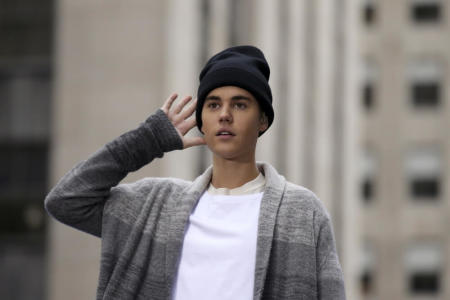 Singer Justin Bieber performs on NBC's